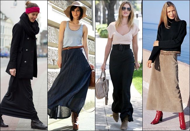 Shoes to wear with long skirts