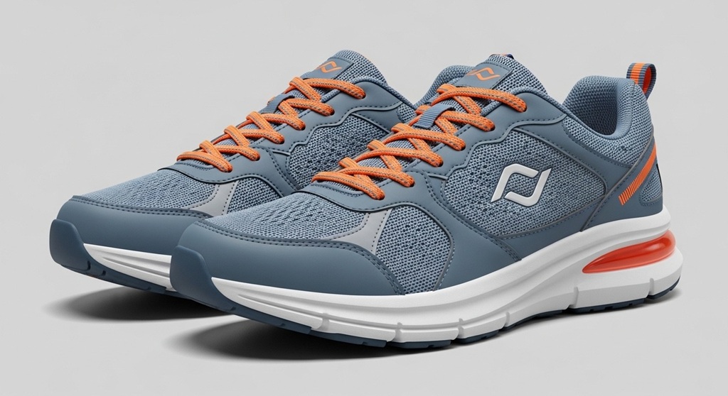 Runner tying budget-friendly jogging footwear before morning run